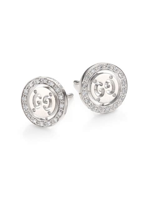 gucci ice cream earrings|gucci white gold stud earrings.